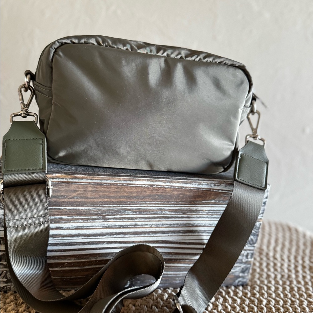 Olive Green Crossbody Sling Bag for Men